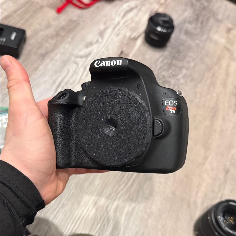 Pocket dispo lens for canon t cameras